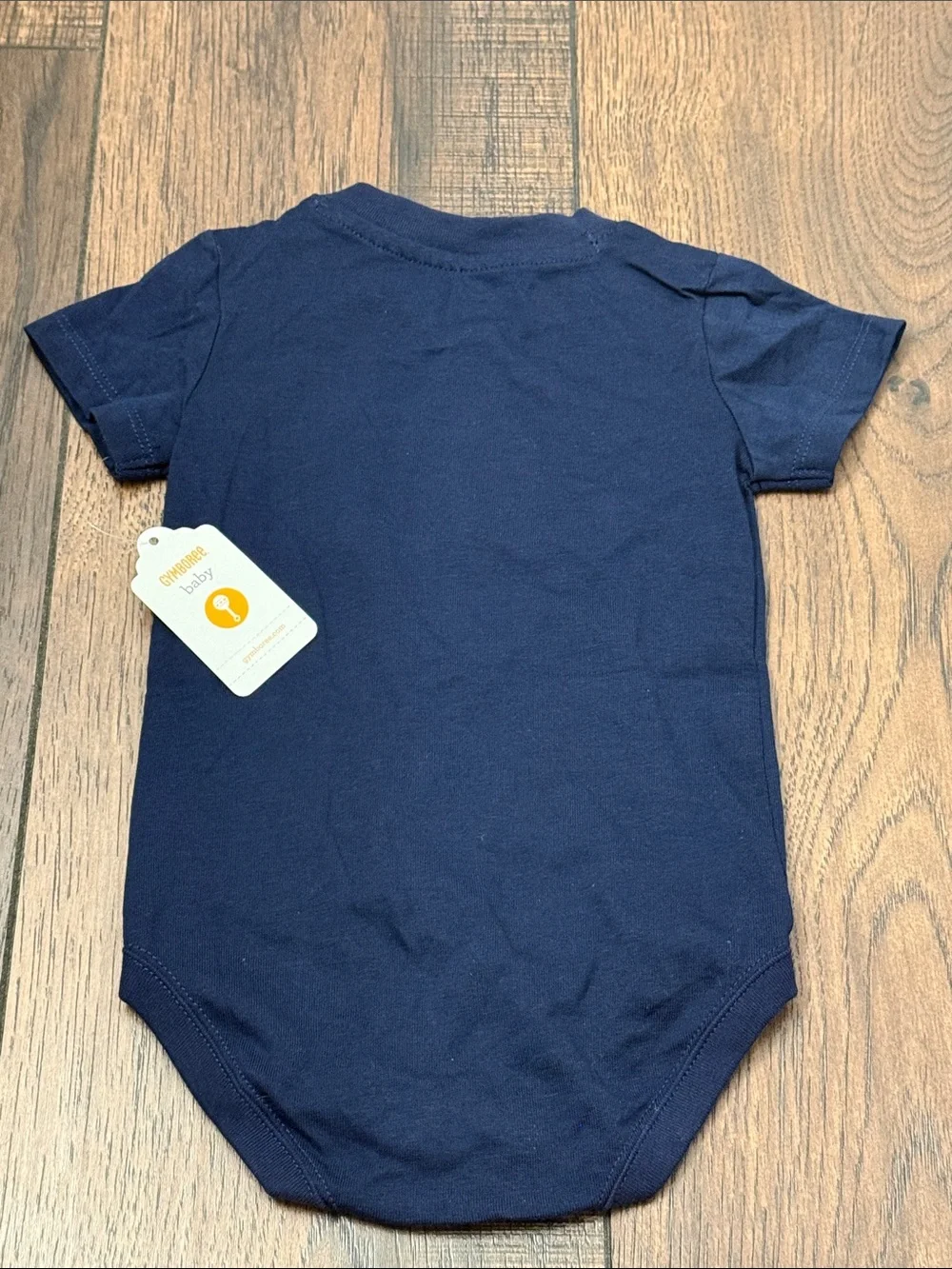Gymboree Baby One-Piece Bodysuit with Red Crab Appliqué Navy new size 6-12months